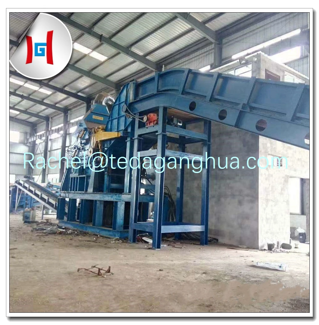 Cast Iron Recycling Machine Hummer Waste Bicycles Scrap Metal Crusher