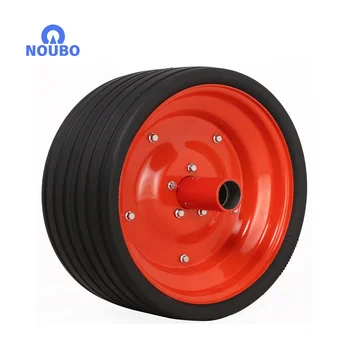 Hot-selling solid  6 x15 inch wide  natural  rubber agriculture planter or   planter back press wheel