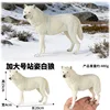 หมาป่าขาวยืนขนาดใหญ่ 3643 สีสันสดใส