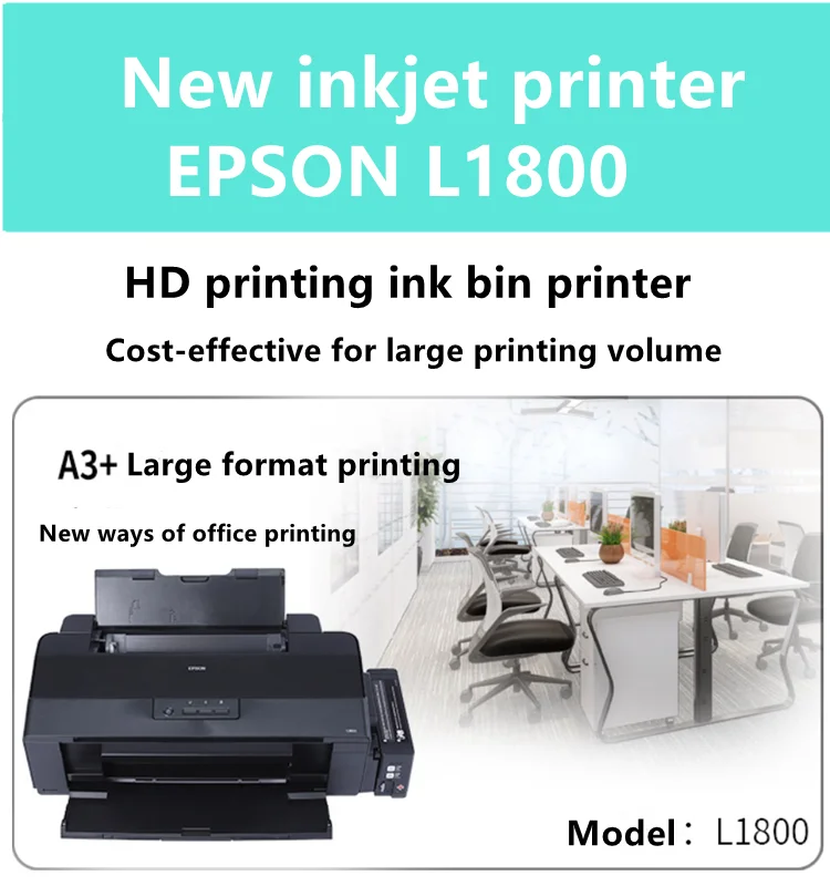 New Epson L18058 Ink Warehouse A3 +6color Photo Printer For Image