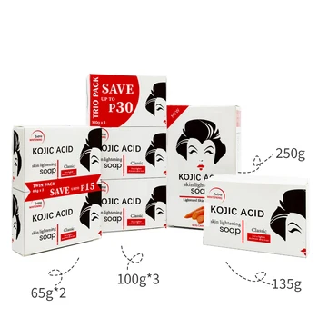 20 + Years Factory Body Face Whitening Turmeric Papaya Kojic Acid Soap Original Set Papaya Whitening Soap Kojic Soap Set
