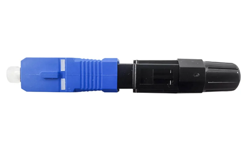 Fiber Optic Fast Connector SC APC Quick Connector For FTTH Drop Cable ...