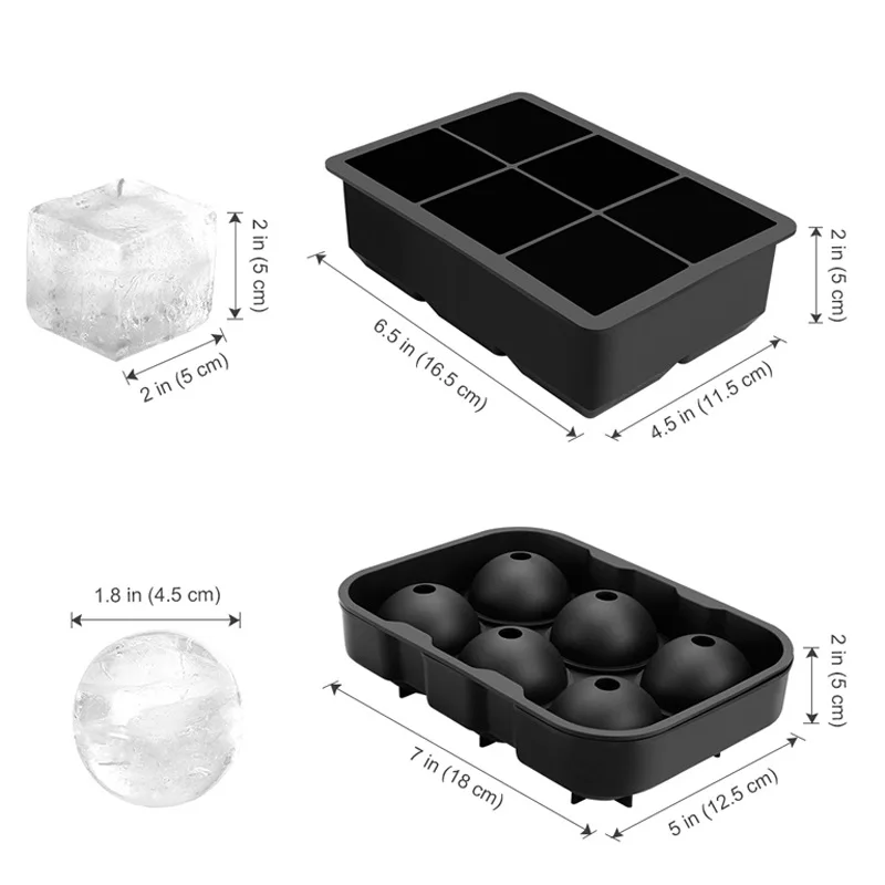 6 Circular Ice Hockey Balls And A Covered Ice Cube Mold,Homemade