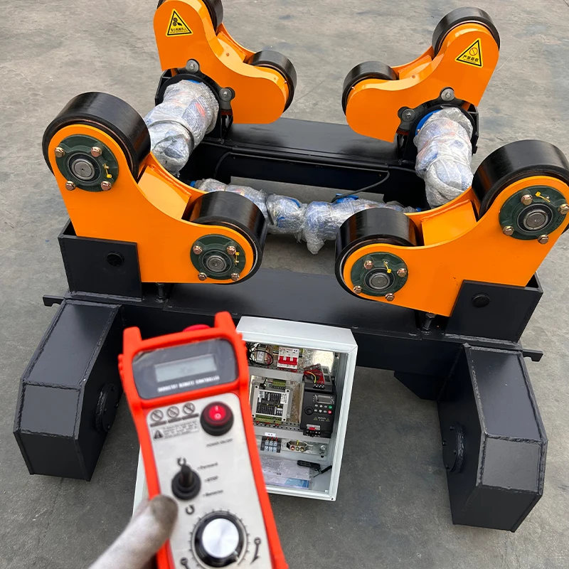 Factory Wholesale Welding Positioner Rotator Small Tube Turning Rolls Rotating Welding Table Double Rubber Wheel Roller