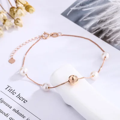 NINE'S 18K Pure Real Solid Gold Chain Bracelet Jewelry