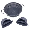 Dark Gray(1 pot+1 pair oven mitts)