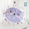 [Modelo de oreja pequeña] gatito morado de dibujos animados