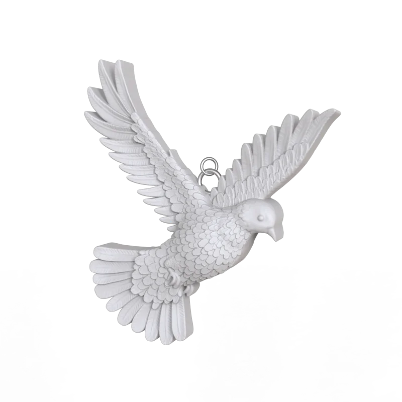 Décoration Murale Personnalisée en Résine de Pigeon Volant, Sculpture 3D d'Oiseau pour Décor de Maison