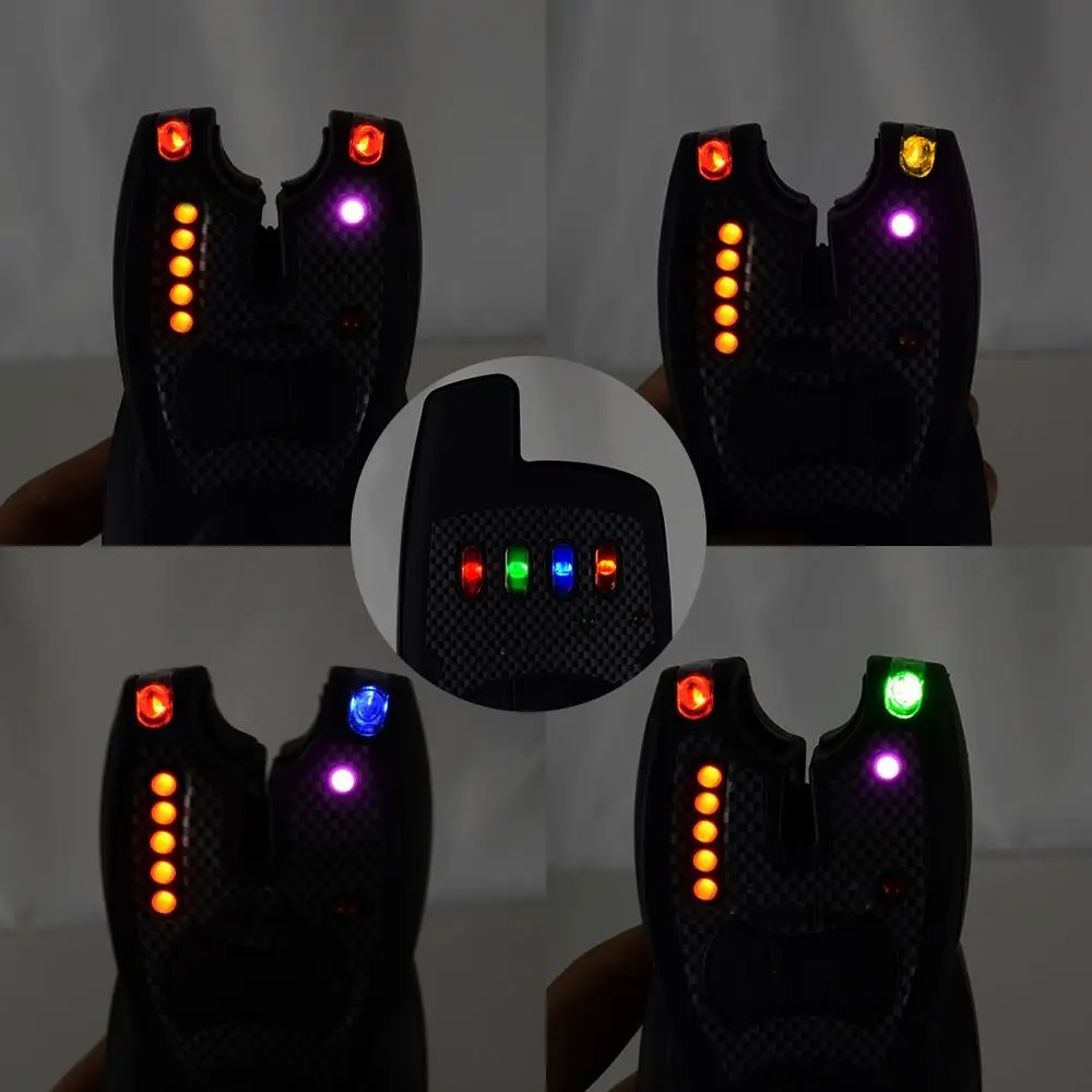 Wireless Fishing Bite Alarm Set with Range test Function 1+4 Carp Fishing Alarm and Receiver