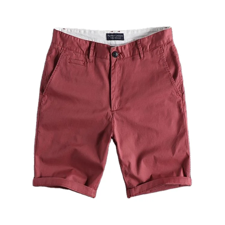 2022 Summer custom men's shorts Factory Wholesale cheap shorts men Khaki chino shorts men378_voghion.com