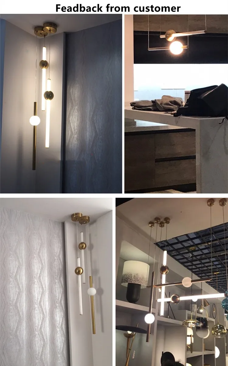 Popular linear pendant chandelier designer creative nordic simple hanging linear modern chandelier led