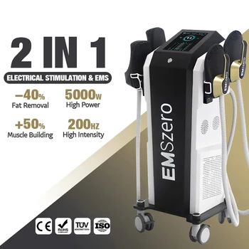 14Tesla RF Ems Machine with 4 Handles Targeted Body Seat Cushion