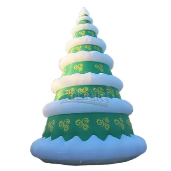 Zhenmei Manufacturer 20ft Giant inflatable christmas tree, inflatable christmas tree with led lights for decoration