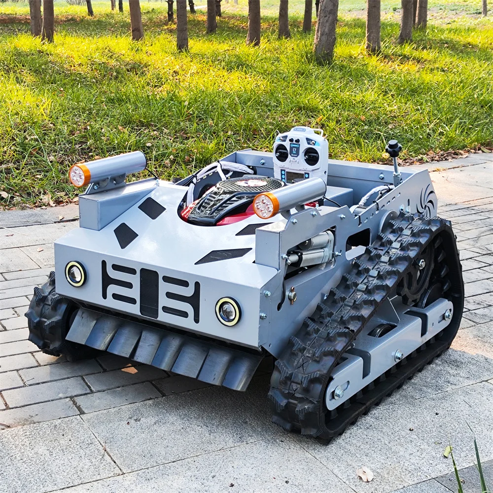 Remote Control Crawler Lawn Mower Robot Grass Mower OEM