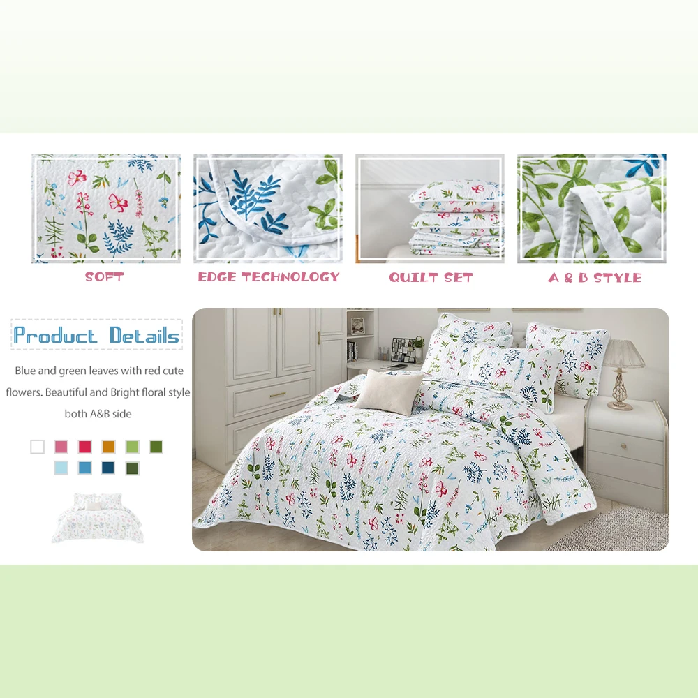 Bohemian Style Bedspread Quilt Quilted Bed Spread Bedspread Set Luxury Twin Queen King Size