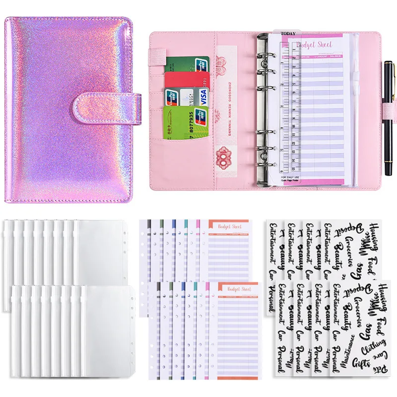 2024 Planner Custom Wholesale A5 A6 Budget Binder Set Cash Envelope Budget System Binder Budget