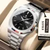 8 quadrante nero cinturino argento