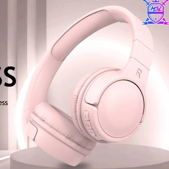 510BT On-Ear Wireless Headphones with Powerful Bass Mic Bluetooth V5.3 Digital Battery Indicator Promotion 500BT Auricular