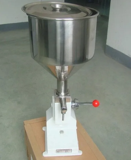 Manual 5ml 10ml 25ml 50ml Mini Bottle Oil Liquid Paste Filling Machine with 10 Litre Hopper