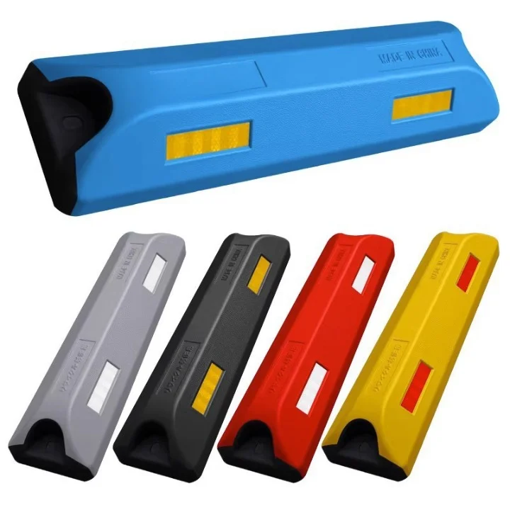 Factory Price Colorful Rubber High End Locator Car Stopper Car Stopper Pole Parking Postparking Curb