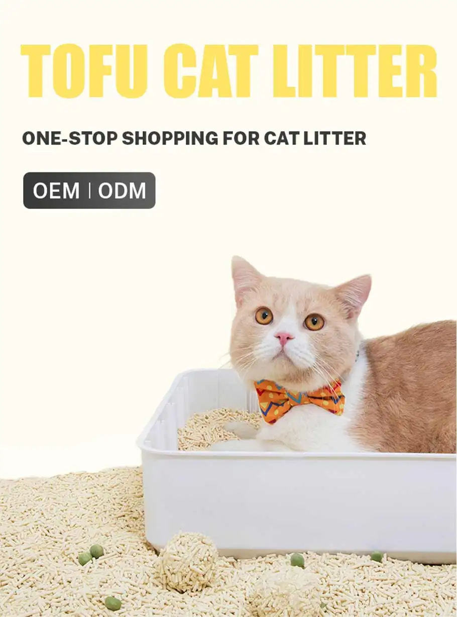 Muawu Natural Soybean Plant Original Flavor Tofu Cat Litter Clumps In 3