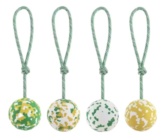 5ABONE camouflage ball sharp Non-toxic Indestructible teething Biodegradable dog chew toy