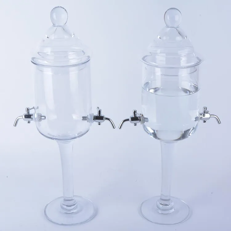 Classic Design Glass Absinthe Decanter with Two Faucets