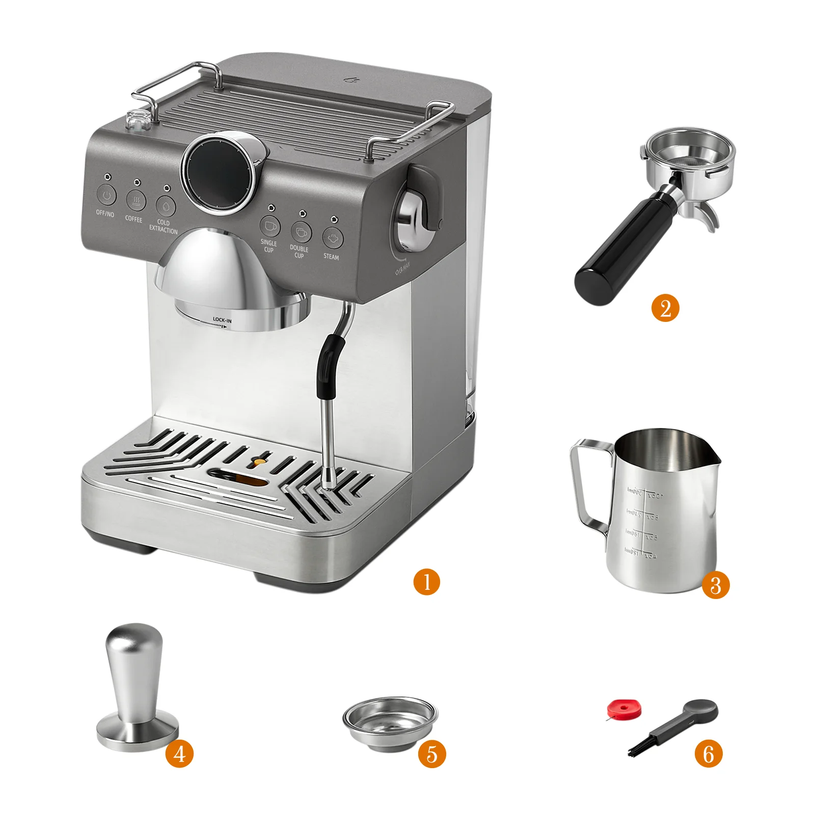 58mm 20 Bar Italian Professional Iced Cold Brew Coffee Maker