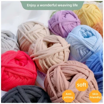 80g Cotton Core Filling Yarn Stick Knitting Chunky Woolen Yarn Recycled  Melange Yarn for Sewing High Worsted Technique