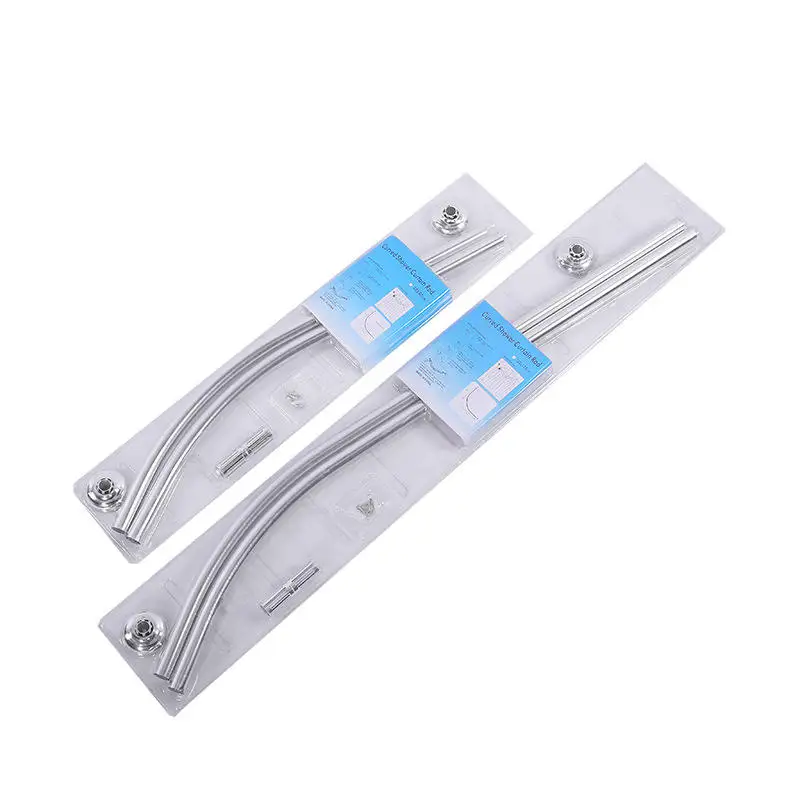 Custom Shower Rail L Shaped Shower Curtain Pole Curved Shower Curtain