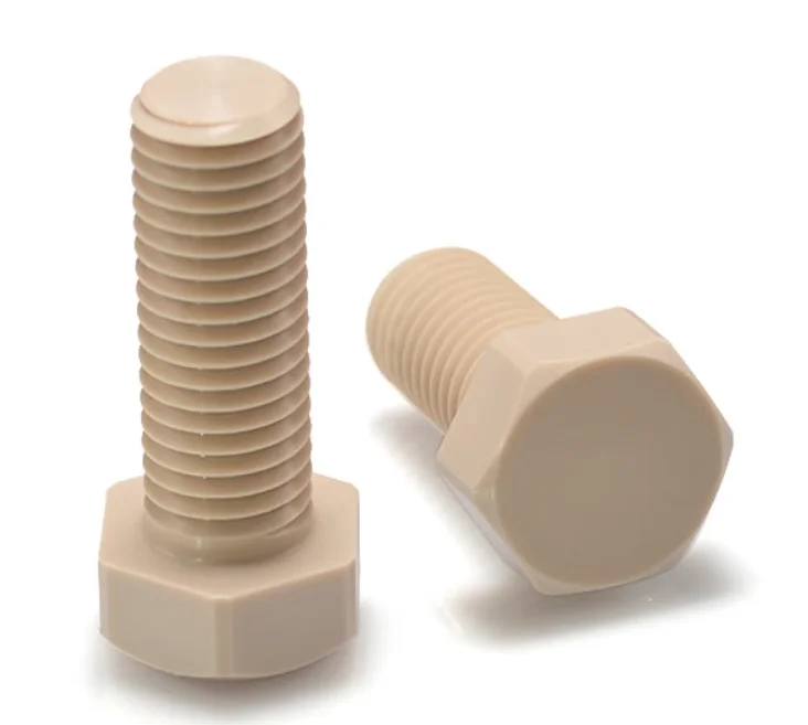 product high quality popular peek natural hexagonal head screws pp pvc plastic nylon bolt939-58