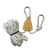 Polea metálica blanca de 4 mm * 4 m