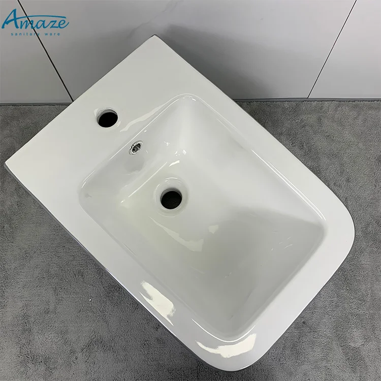 Modern ceramic sanitary ware gray color wall mount latest toilet set bath design wall hung toilet bowl details