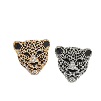 Animal Rhinestone Fashionable 45*45 mm Silver Gold Brooch Pins for Gift