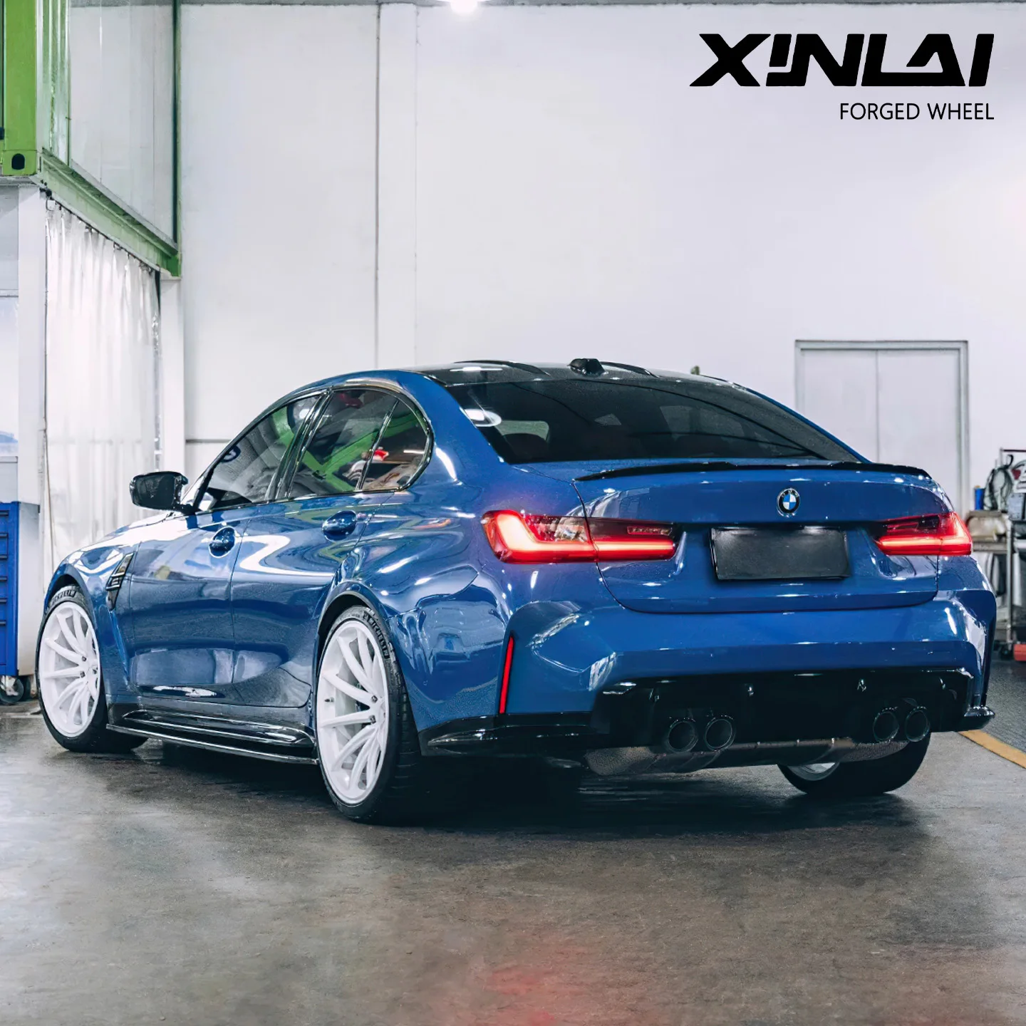 XINLAI 1-Piece Custom Forged White Wheels 5x112 5x120 5x114.3 Wheels Racing Car Alloy Rim for bmw audi benz - Image 6