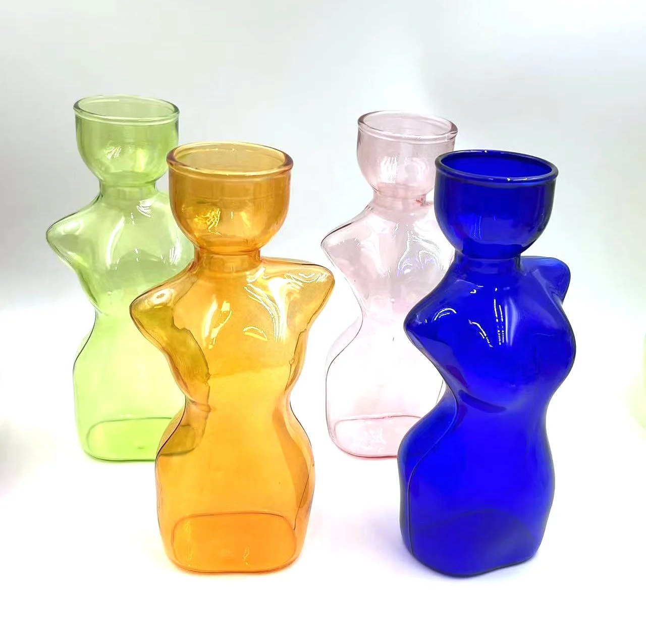 Glasvase In Weiblicher Silhouetten-Form – Für Pflanzenstecklinge & Blumenarrangements, 16,5 Cm Hoch