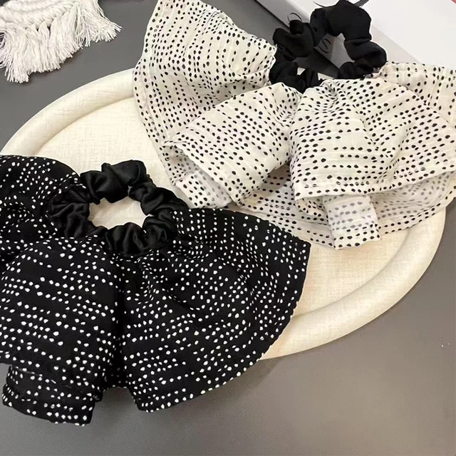 Simple Sweet Handcrafted Hair Tie Elegant Exquisite Large Scrunchie Retro High-end Versatile Elastic Hair Band