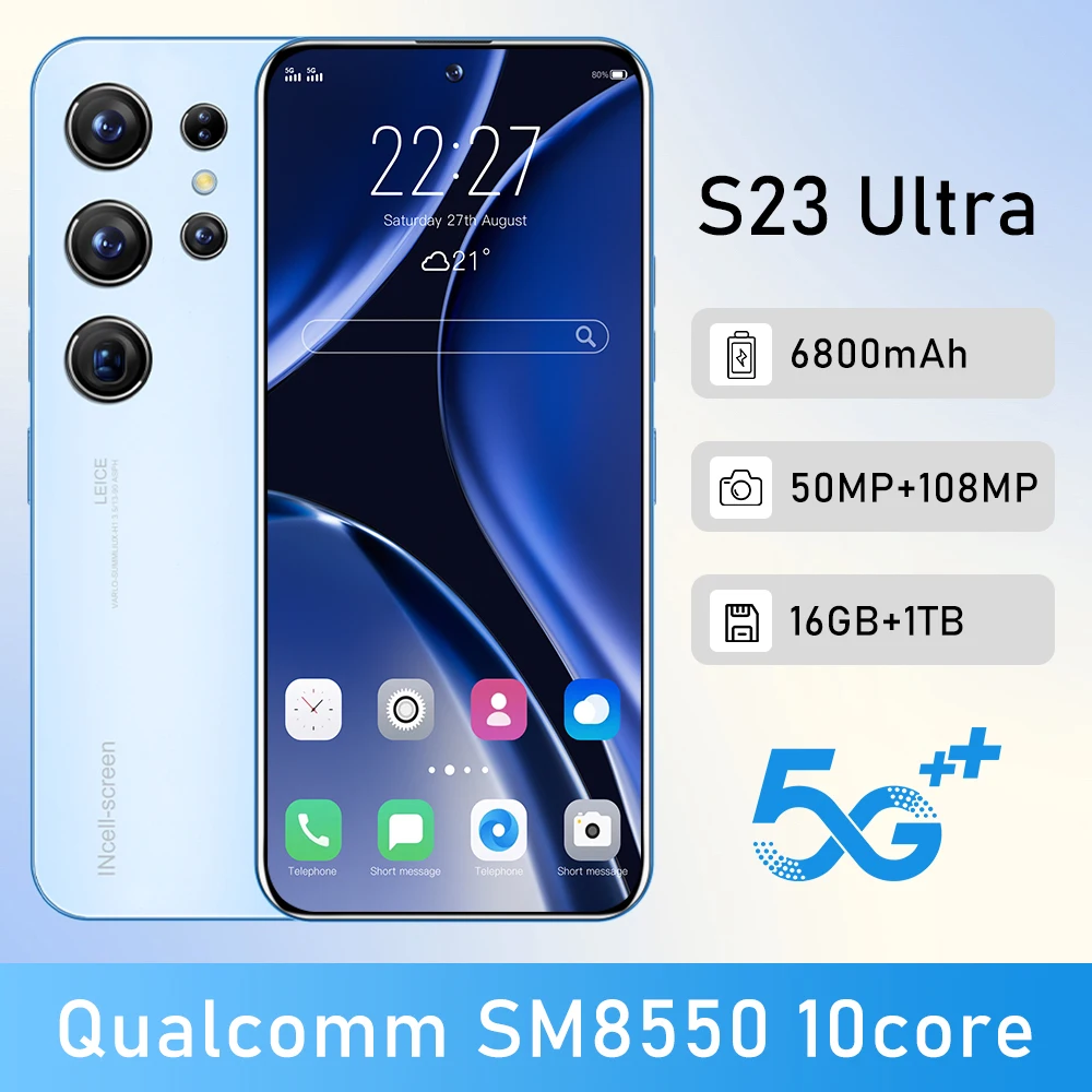 スマートフォン本体 Pham Thu Thao Amazon | T56 Ultra スマートフォン, 12GB RAM+512GB ROM