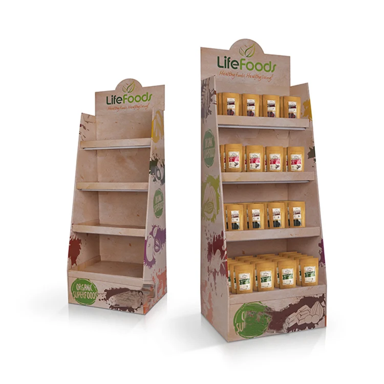 Advertising Pop Up Corrugated Carton Display Rack For Potato Chips ...