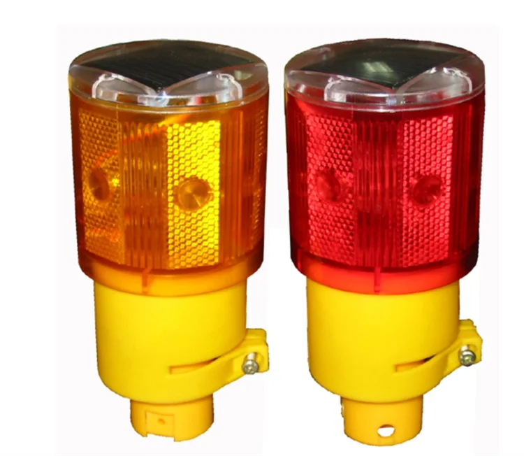 Solar Emergency Strobe Light Bright Flashlight Traffic Strobe Warning Light Flicker Beacon Road Sign Lamp