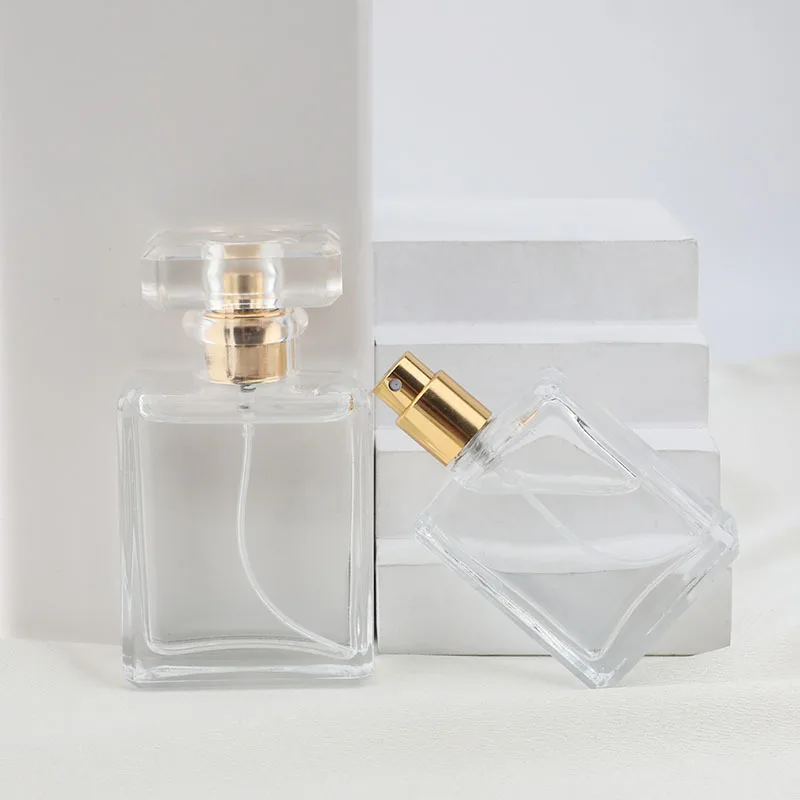 OLILA 30ml 50ml 100ml Transparent White Empty Glass Bottle Hot Sale Perfume Bottles with Surlyn Cap