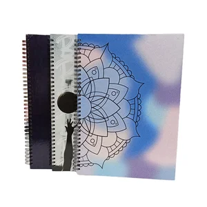 Wholesale Hardcover Notebook Double Metal Spiral Notebook New Custom Design Double Spiral Notebook for School and Office