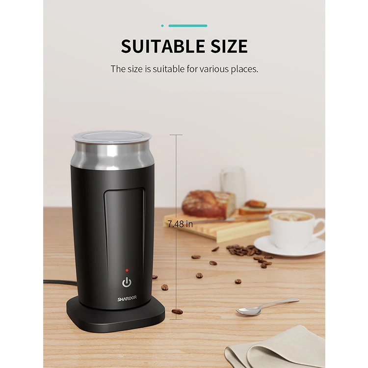Kitchen Brothers Elektrischer Milchaufschäumer Aus Edelstahl Mit Kleinem Espresso-kaffee Automatischer Tragbarer Elektrischer Milchaufschäumer