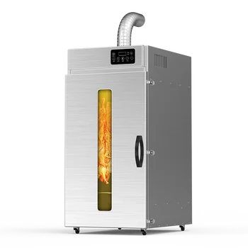 Smoke Function Biltong Jerky Drying Machine Rotary Large Capacity Sausages Food Dehydrator Machine