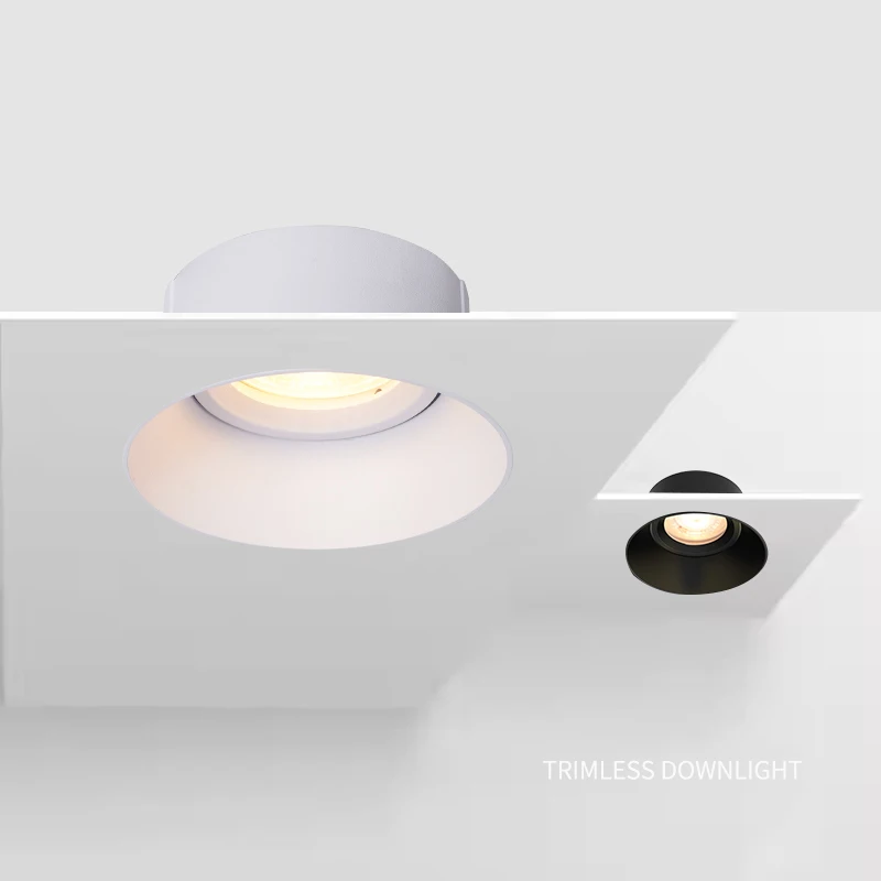 TOSEO Customized Processing Good Quality  Recessed Led GU10 Ceiling Light Trimless Downlights
