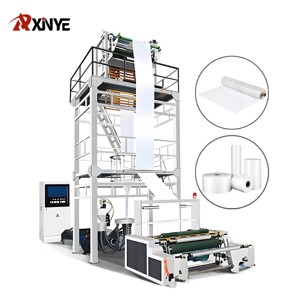 Xinye Biodegradable Corn Starch Bag Making Machine High Speed Monolayer LDPE HDPE PE Biodegradable Plastic Film Blown Machine