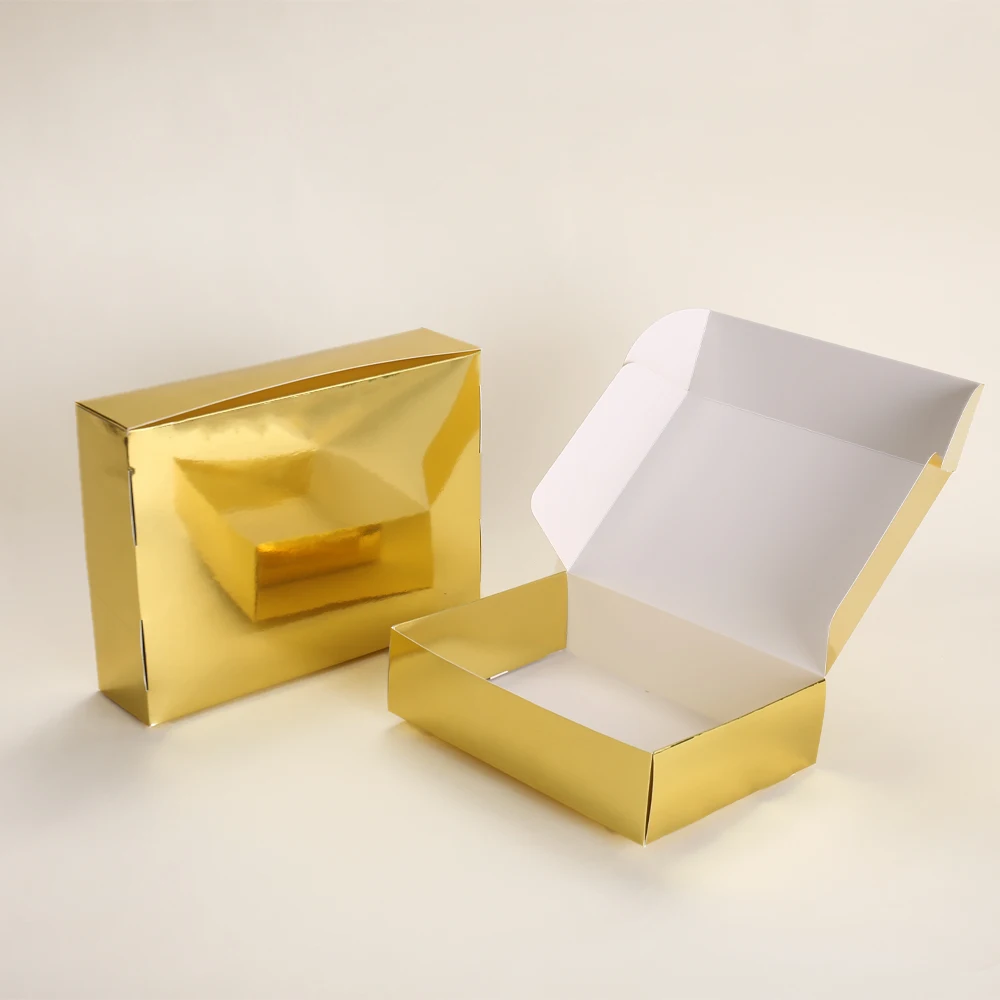 Custom Elegant Gold Card Paper Candle Gift Packaging Boxes CMYK/Gold Foil Printing Foldable Soft Shipping Folder Custom Logo