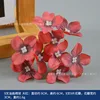 Hortensia de pintura al óleo de nueve puntas, rojo brillante
