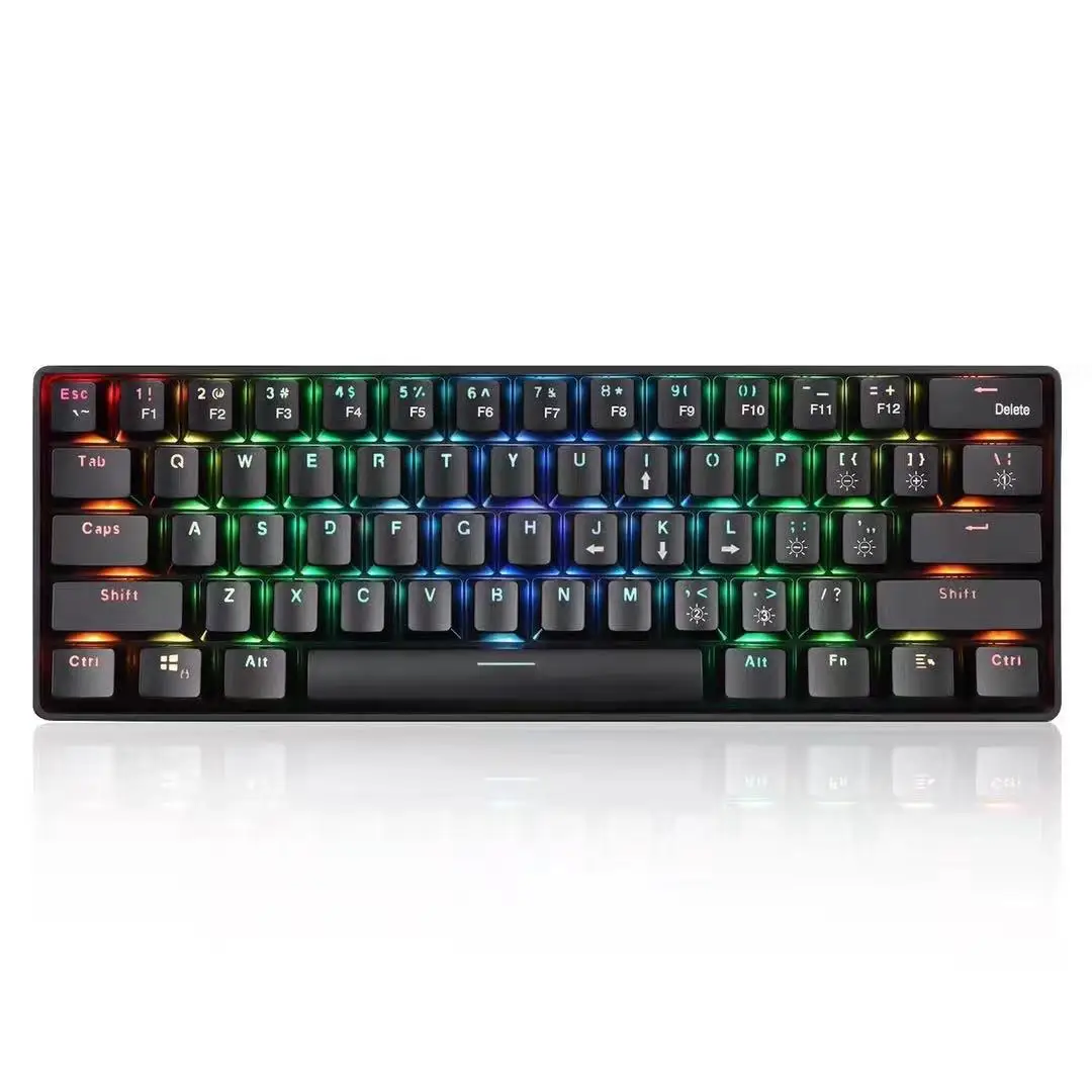 mechanical gaming keyboard - 61 keys multi color
