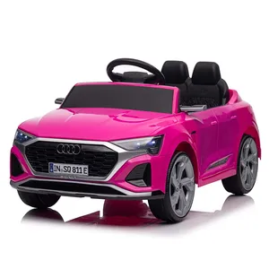 Audi SQ8 Licensed Electric Kids Ride-On Car Toy Sport Style Plastic Pedal Battery-Powered Parental Remote Control Light Features